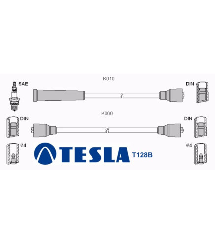 T128B Przewody zapłonowe TESLAFiat