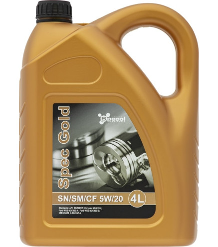 OLEJ SPECOL 5W20 4L SPEC GOLD SN/CF / MS-6395 / WSS M2C 930A/930B / GF5 / GM 6094 M