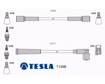 T129B Przewody zapłonowe TESLA