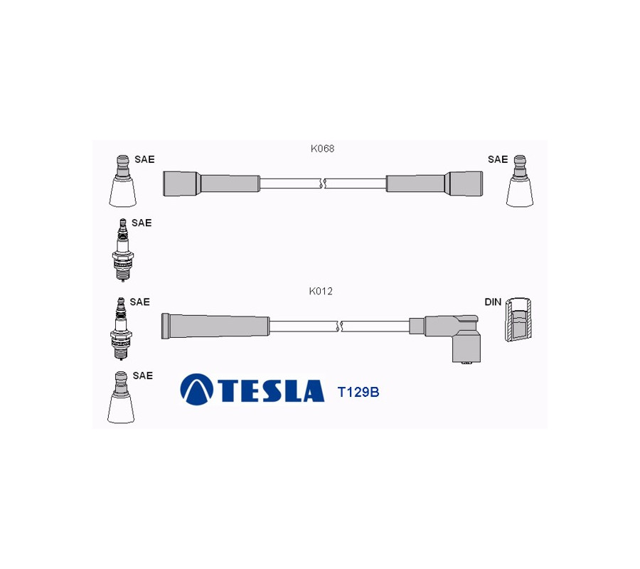 T129B Przewody zapłonowe TESLA