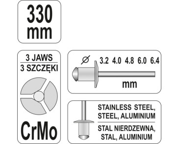 NITOWNICA DŹWIGNIOWA 3,2- 6,4MM