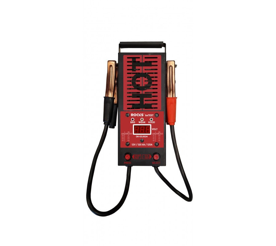 CYFROWY TESTER AKUMULATORÓW 12V, 100A, 200-1000 CCA, 120 AH