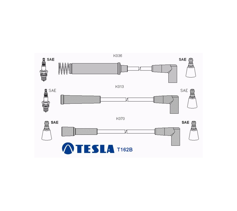 T162B Przewody zapłonowe TESLAOpel