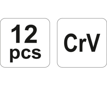 PRZECINAKI, WYBIJAKI, PUNKTAKI CRV 12CZ.