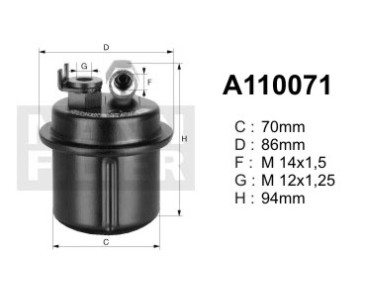 A110071 (PP870) filtr paliwaDENCKERMANN