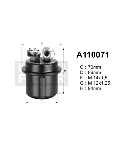 A110071 (PP870) filtr paliwaDENCKERMANN