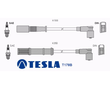 T178B Przewody zapłonowe TESLA
