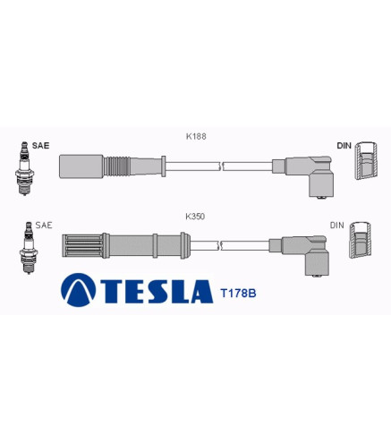 T178B Przewody zapłonowe TESLA