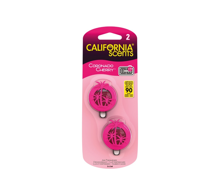 ZAPACH CALIFORNIA SCENTS VENT MINI MEMBRANA DO NAWIEWU - CORONADO CHERRY 3ML