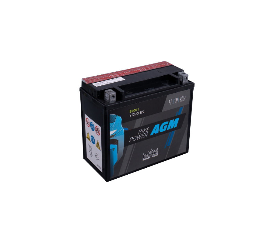 AKUMULATOR MOTO. 12V 18AH/280A L+ AGM (175X87X155) +KWAS