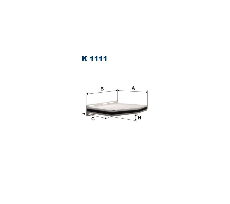 BFC1001 (K1111) filtr kabinowy Borg&Beck
