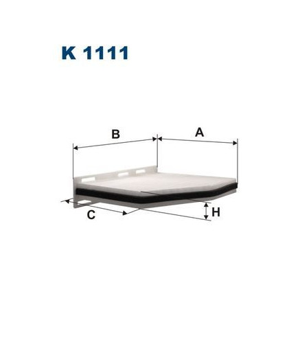 BFC1001 (K1111) filtr kabinowy Borg&Beck