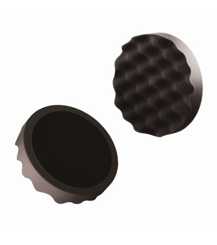 GĄBKA DO POLEROWANIA PROFILOWANA ŚR. 150MM / CZARNA / MIĘKKA / NA RZEP / BOLL
