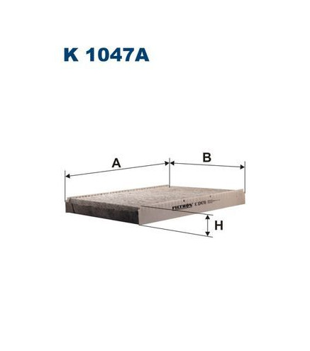 BFC1025 (K1047A) filtr kabinowy węglowyBorg&Beck