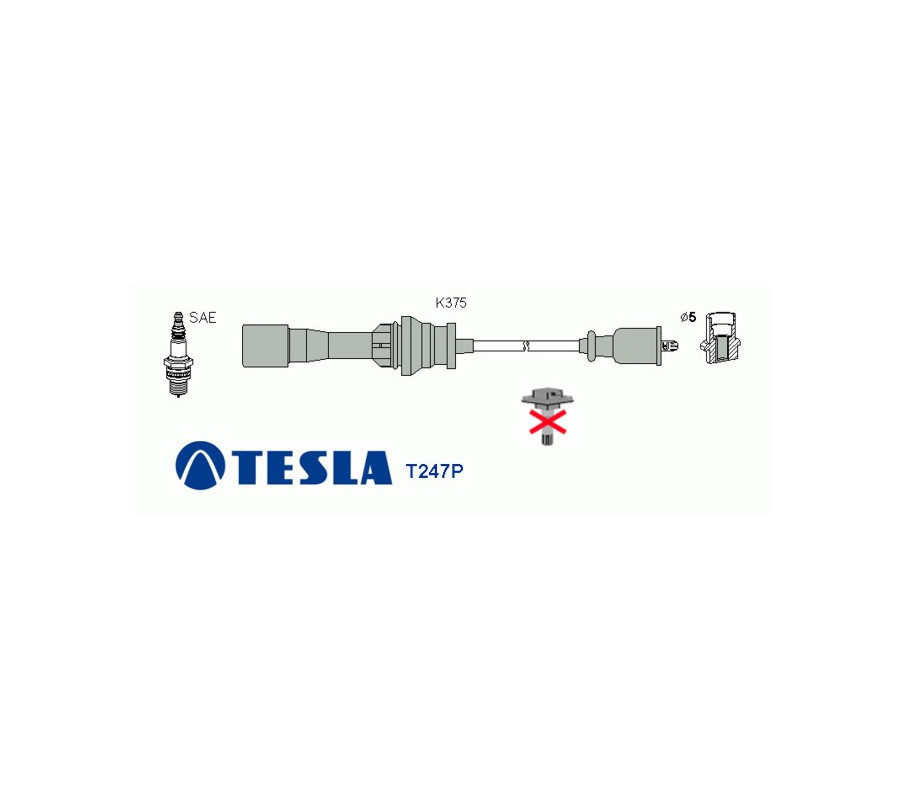 T247P Przewody zapłonowe TESLA