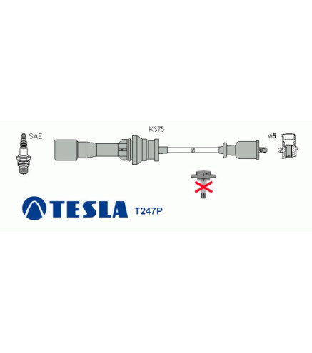 T247P Przewody zapłonowe TESLA