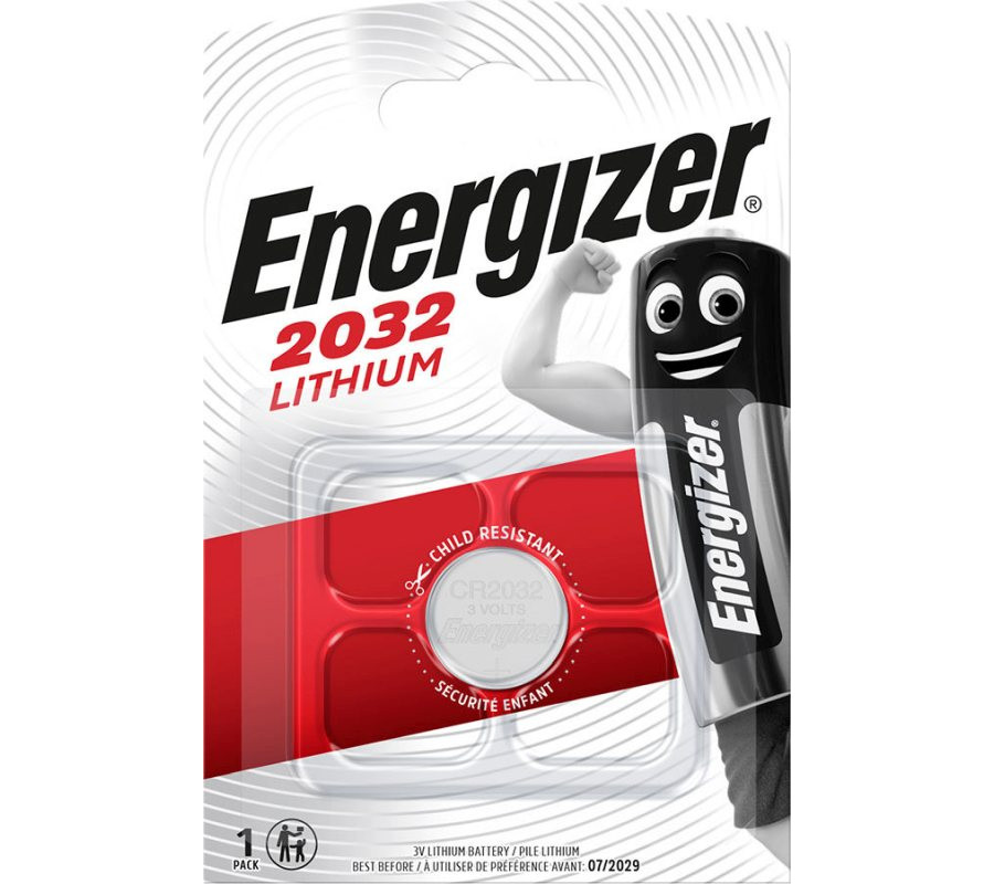 BATERIA SPECJALISTYCZNA LITOWA ENERGIZER CR2032 BLISTER 1 SZT. (CENA ZA SZT/SPRZEDAŻ W WIELOKROTNOŚCI 10 SZT.)