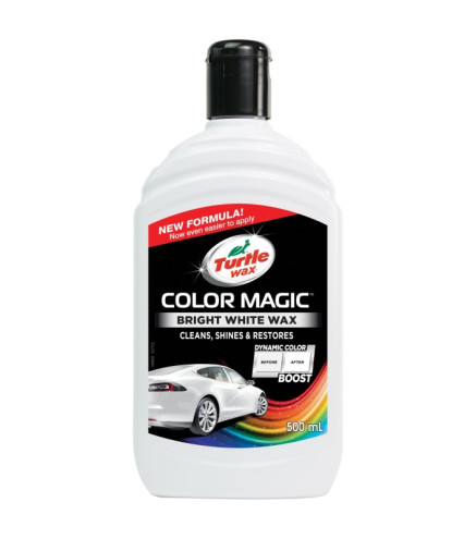 WOSK KOLORYZUJĄCY BIAŁY 500ML COLOR MAGIC BRIGHT WHITE WAX EMULSJA / TURTLE WAX