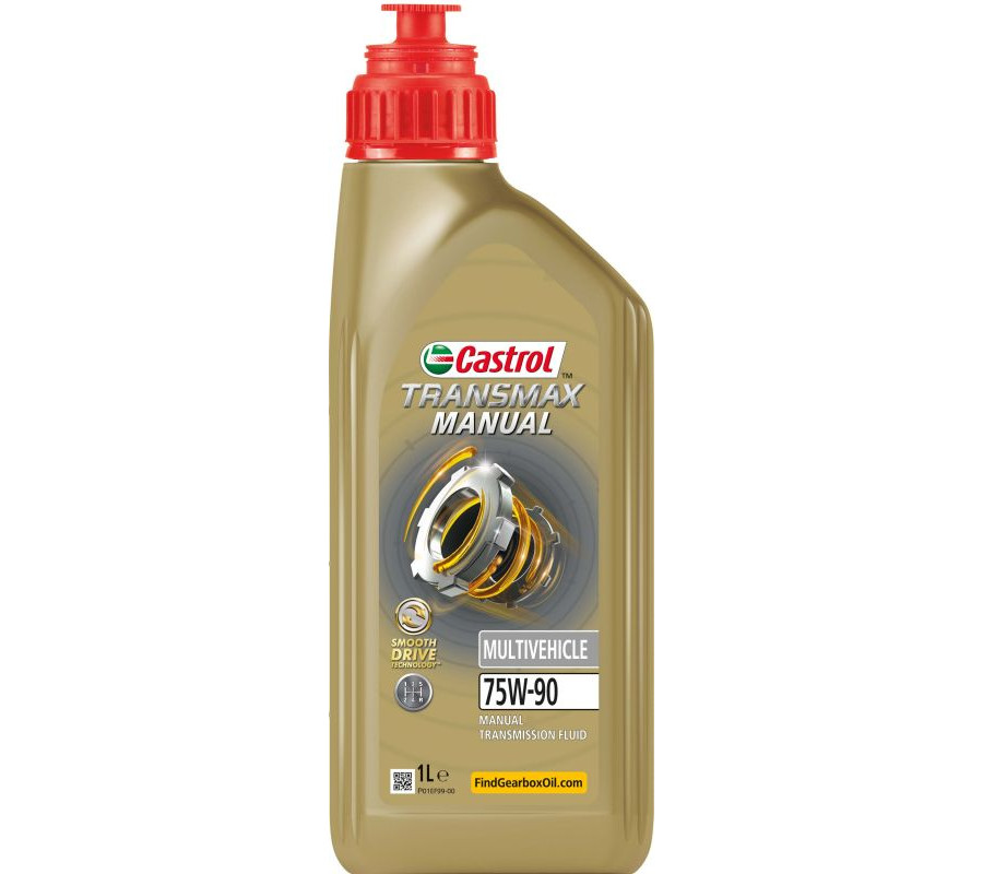 OLEJ CASTROL 75W90 1L TRANSMAX MANUAL MULTIVEHICLE GL4 MTF / FORD WSD-M2C200-C / MB 235.72 / PRZEKŁADNIOWY