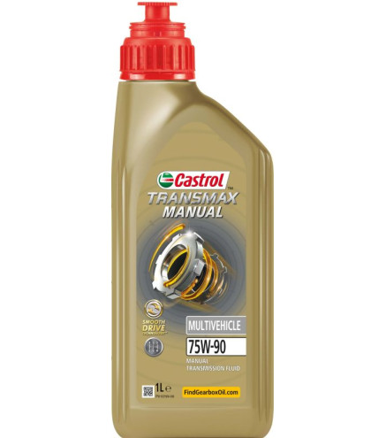OLEJ CASTROL 75W90 1L TRANSMAX MANUAL MULTIVEHICLE GL4 MTF / FORD WSD-M2C200-C / MB 235.72 / PRZEKŁADNIOWY