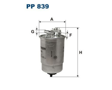BFF8036 (PP839) filtr paliwa Borg&Beck