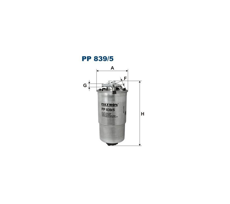 BFF8050 (PP839/5) filtr paliwa Borg&Beck