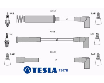 T267B Przewody zapłonowe TESLAOpel