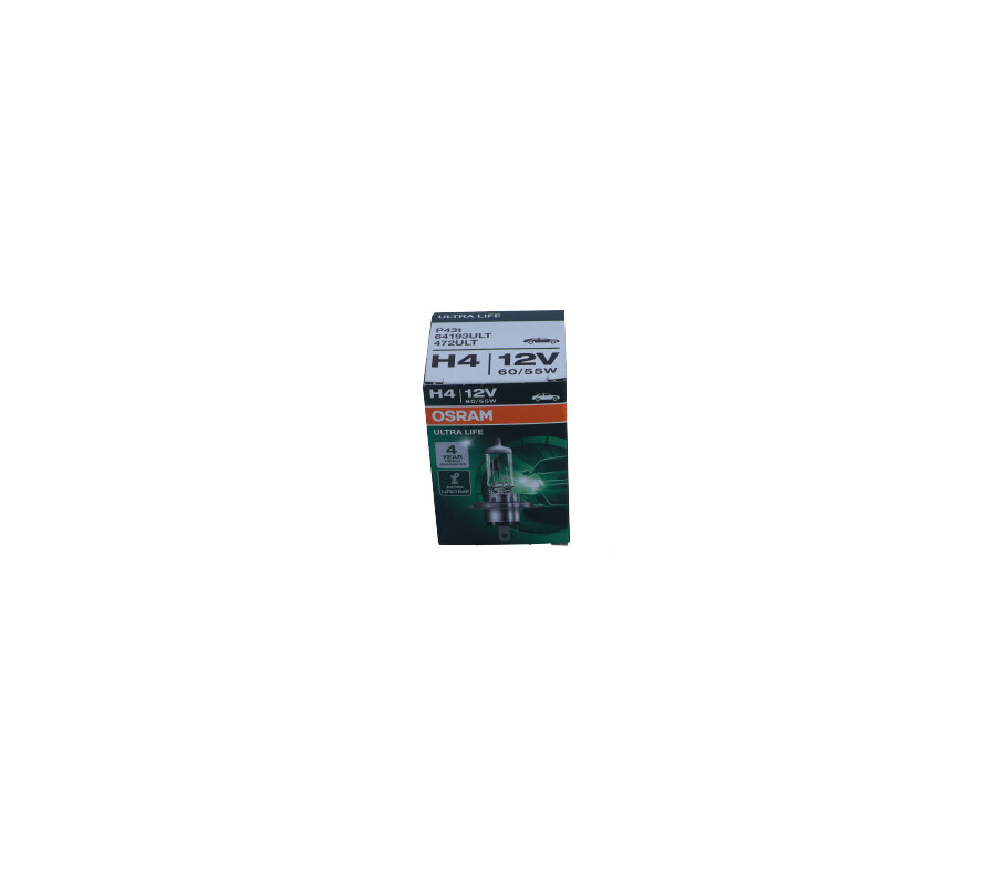 ŻARÓWKA H4 12V/60/55W P43T ULTRA LIFE (4 LETNIA GWARANCJA)