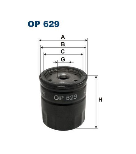 BFO4003 (OP629) filtr oleju Borg&Beck
