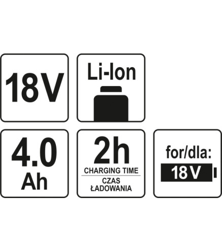 AKUMULATOR 18V LI-ION 4,0 AH