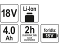 AKUMULATOR 18V LI-ION 4,0 AH