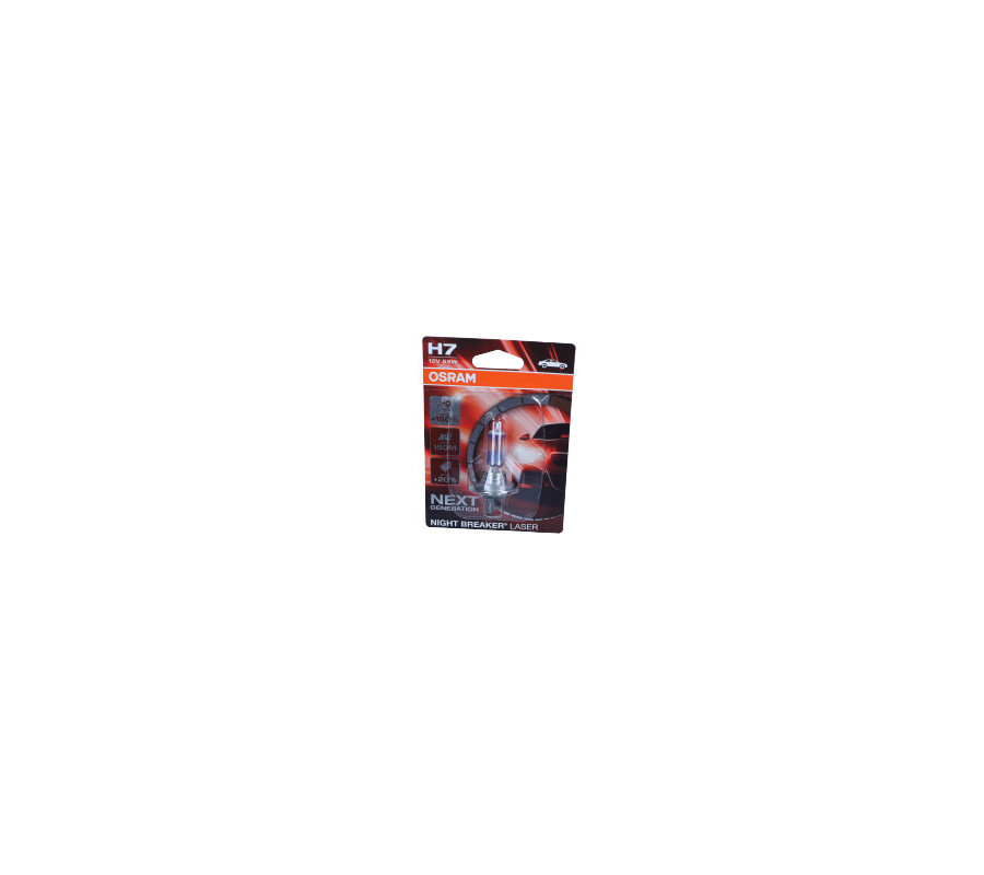 ŻARÓWKA H7 12V/55W PX26D +150% NIGHT BREAKER LASER BLISTER 1SZT
