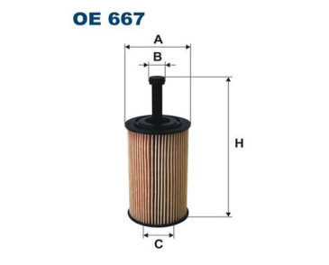 BFO4018 (OE667) filtr oleju Borg&Beck