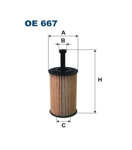 BFO4018 (OE667) filtr oleju Borg&Beck