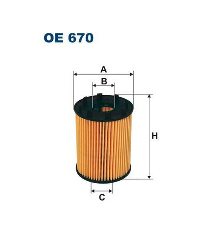 BFO4029 (OE670) filtr oleju Borg&Beck