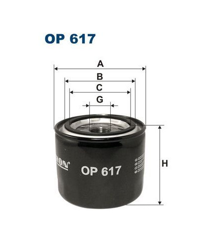 BFO4038 (OP617) filtr oleju Borg&Beck