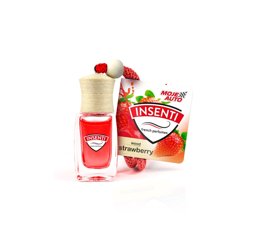 ZAPACH INSENTI WOOD 8ML TRUSKAWKA / MOJE AUTO