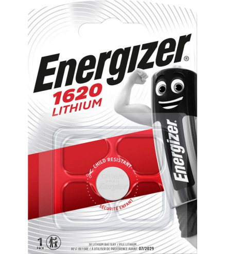 BATERIA SPECJALISTYCZNA LITOWA ENERGIZER CR1620 BLISTER 1 SZT. (CENA ZA SZT/SPRZEDAŻ W WIELOKROTNOŚCI 10 SZT.)