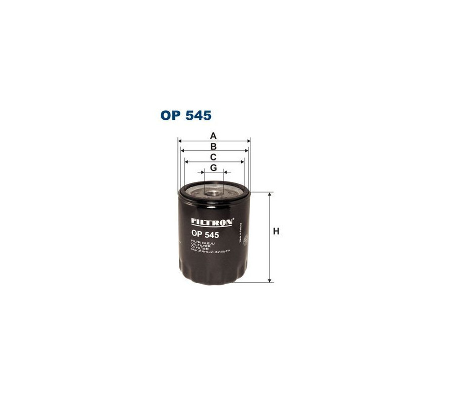 BFO4072 (OP545) filtr oleju Borg&Beck