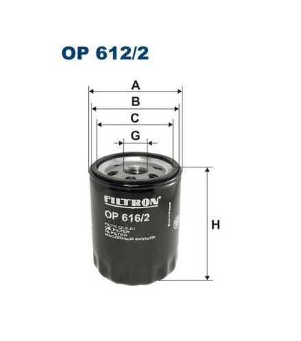 BFO4115 (OP616/2) filtr oleju Borg&Beck