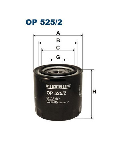 BFO4159 (OP525/2) filtr oleju Borg&Beck