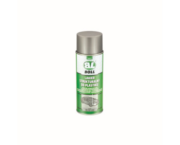 LAKIER STRUKTURALNY DO PLASTIKU SZARY SPRAY 400ML / BOLL