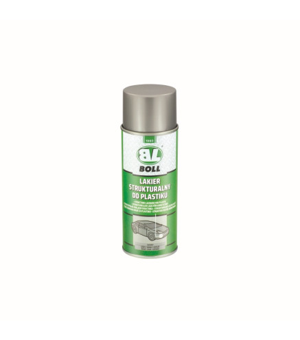 LAKIER STRUKTURALNY DO PLASTIKU SZARY SPRAY 400ML / BOLL