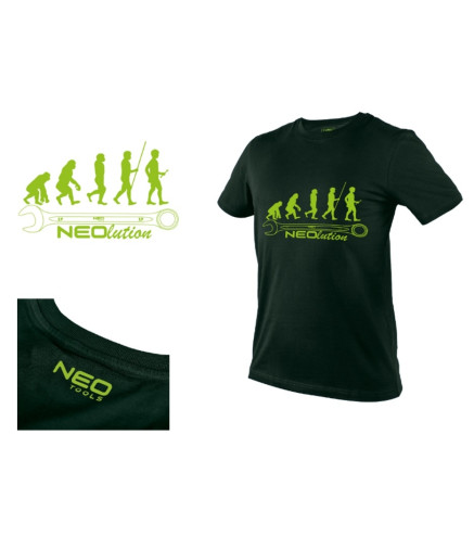 T-SHIRT Z NADRUKIEM, NEOLUTION, ROZMIAR XL