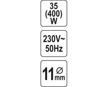 PISTOLET DO KLEJU 11MM 35(400)W