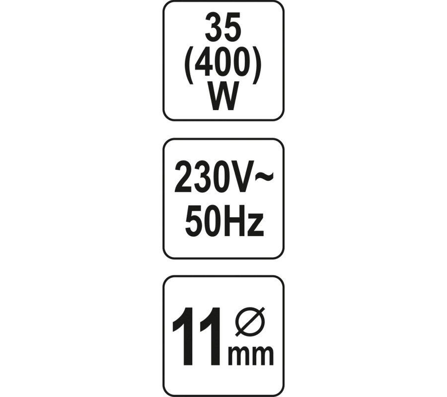 PISTOLET DO KLEJU 11MM 35(400)W