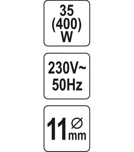 PISTOLET DO KLEJU 11MM 35(400)W