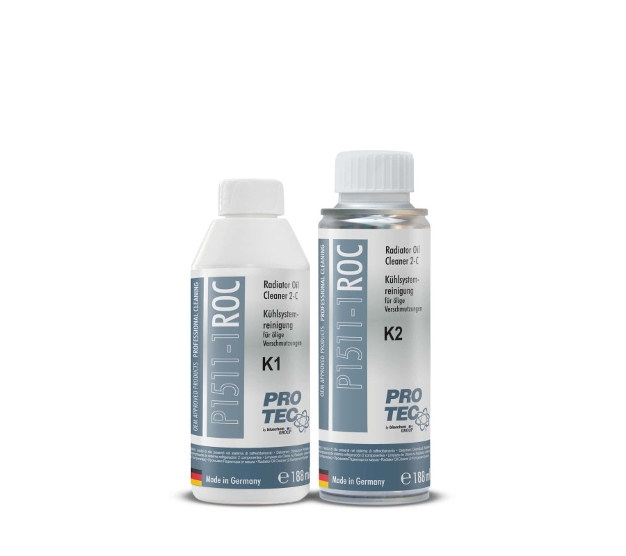 RADIATOR OIL CLEANER 376ML 2-COMPONENTS K1 (188ML) + K2 (188ML) / P1511-1 LUB P1511-3