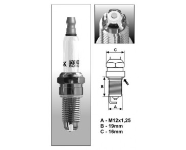 BOR12LGS (3092) świeca zapłonowa BRISKPremium LGS - spark plug