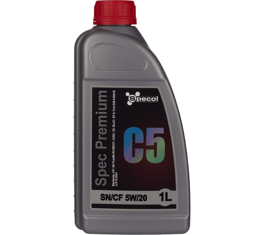 OLEJ SPECOL 5W20 1L PREMIUM C5 ECOBOOST / SN PLUS SN-RC/SM/CF / WSS M2C 948 B / GF-5 / STJLR.03.5004
